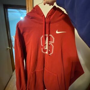 Nike Red Men's Sweater with Logo